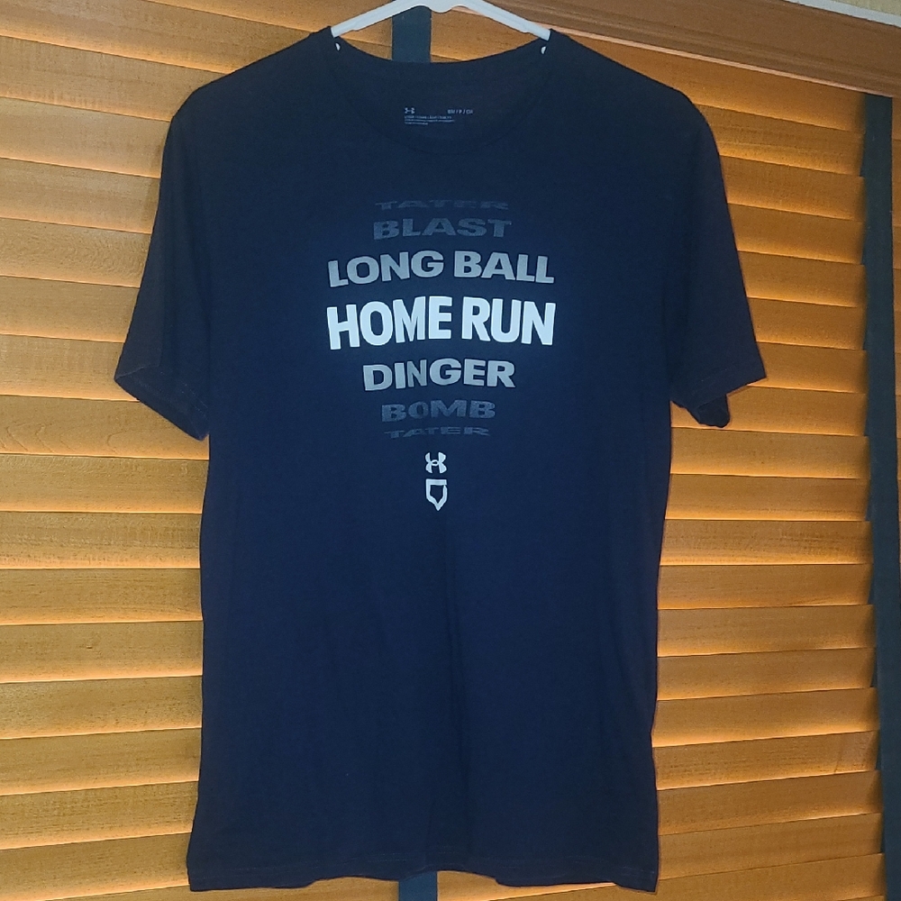 Under Armour Dark Blue Home Run Tee